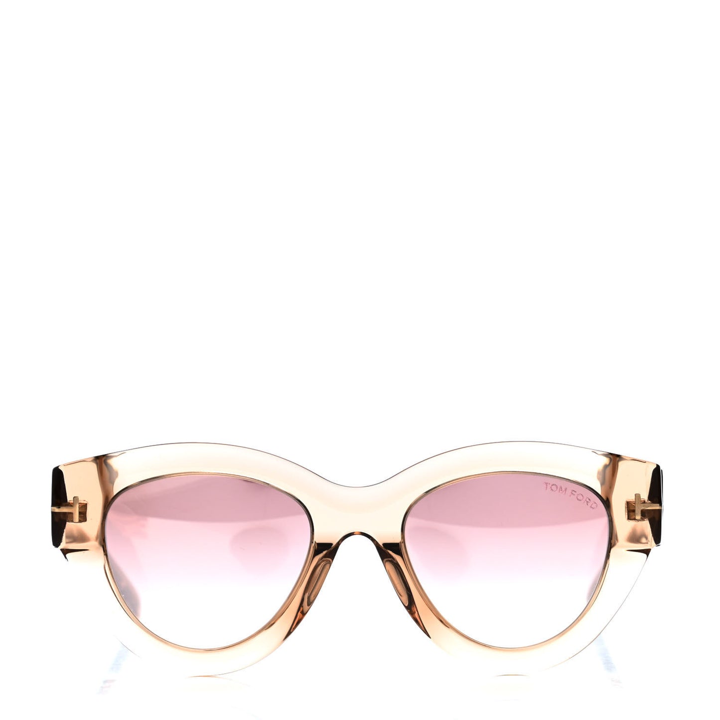 Acetate Slater Cat Eye Sunglasses TF658 Gold