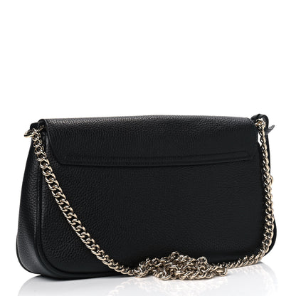 Gucci Pebbled Calfskin Medium Soho Flap Crossbody Black 2 of 5