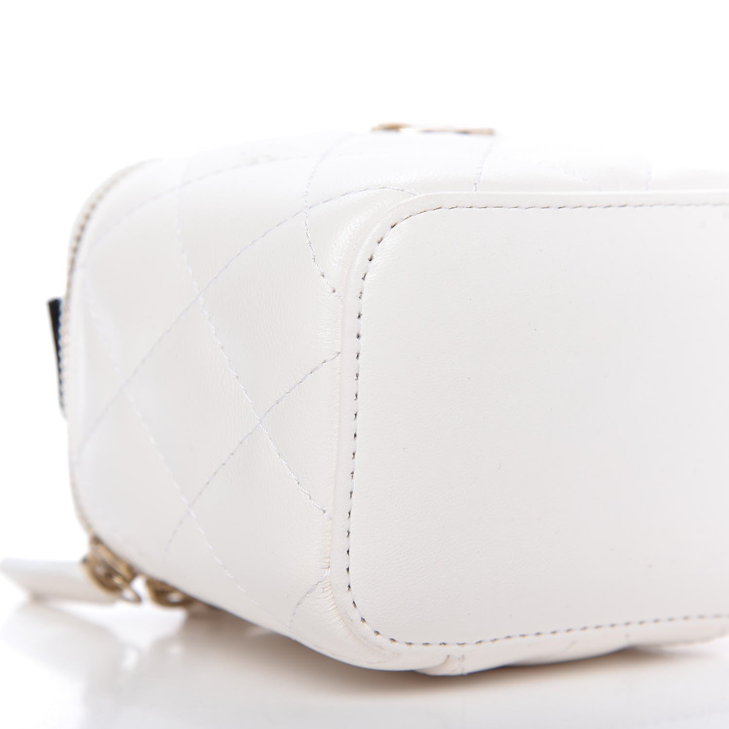 Chanel Lambskin Quilted My Chanel Lady Vanity Case With Chain White 6 of 11