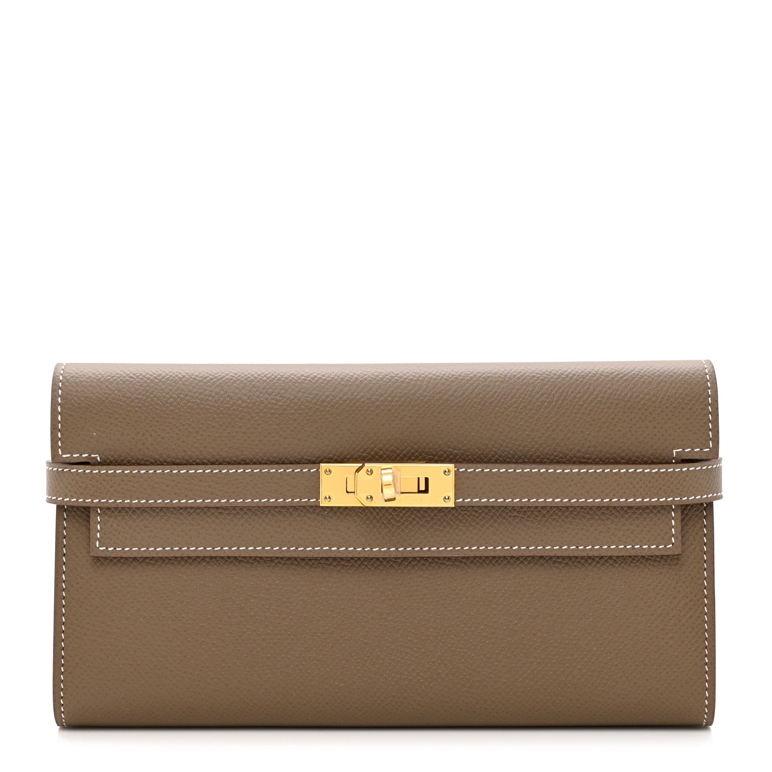 Hermes Epsom Kelly Longue Wallet Etoupe 1 of 7