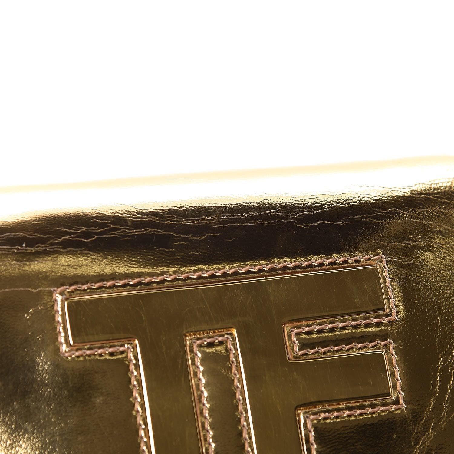 Tom Ford Metallic Calfskin Icon Disco Bag Gold 13 of 14