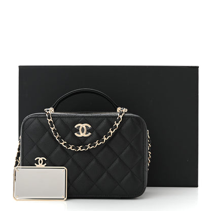 Chanel Caviar Quilted Vanity Case Black 12 of 12
