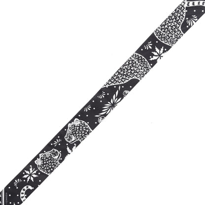 Hermes Silk Les Leopards Twilly Black White 4 of 4