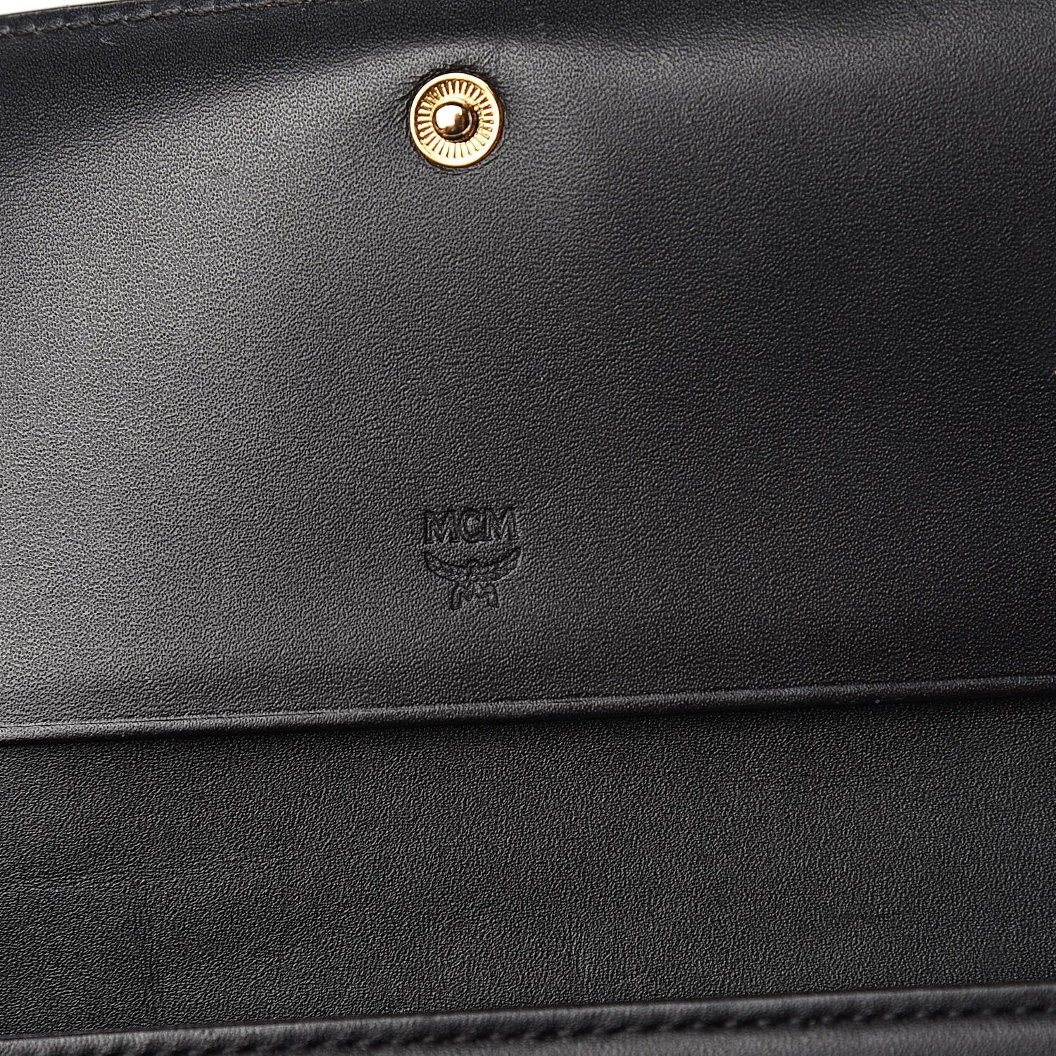 MCM Calfskin Continental Wallet Black 6 of 11
