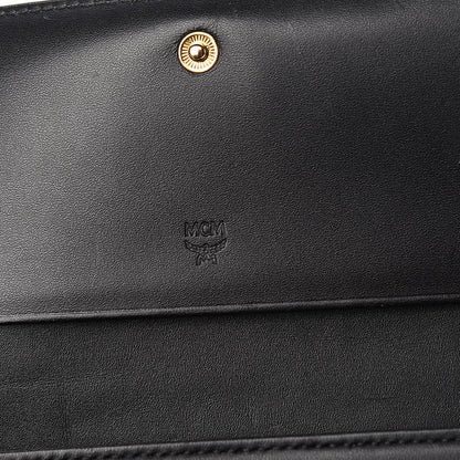 MCM Calfskin Continental Wallet Black 6 of 11