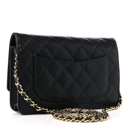 Chanel Caviar Quilted Wallet on Chain WOC Black 3 of 12