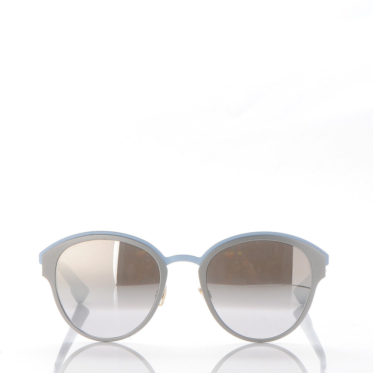 Sun Mirrored Round Sunglasses Blue