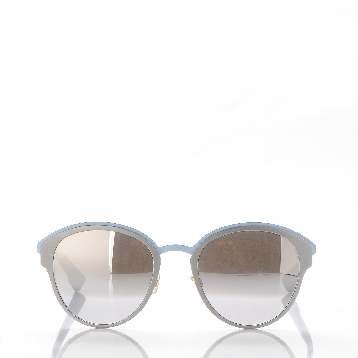 Christian Dior Sun Mirrored Round Sunglasses Blue 2 of 10
