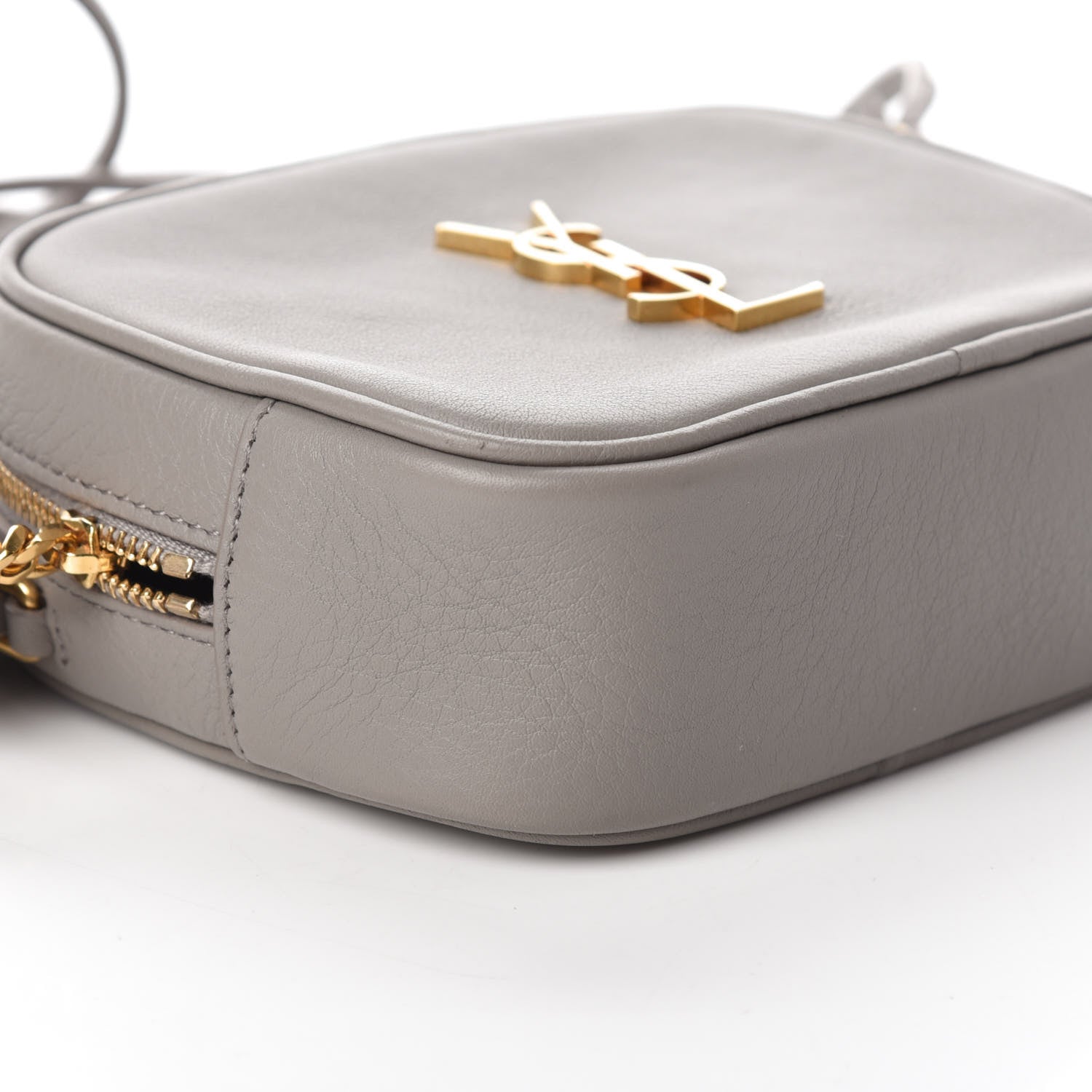 Saint Laurent Nappa Monogram Blogger Bag Oyster Grey 8 of 9