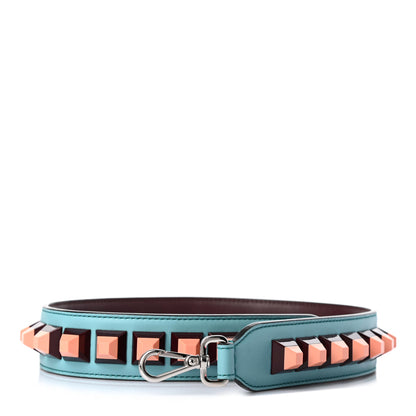 Fendi Vitello Dolce Plexiglass Bi-Color Studded Strap You Lagun Bordeaux Multicolor 1 of 4