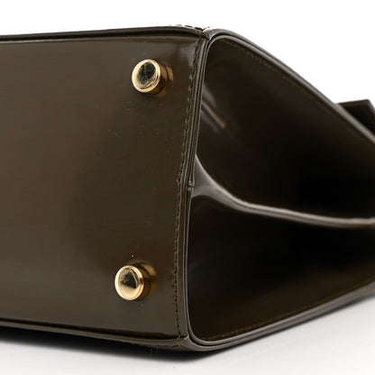 Salvatore Ferragamo Brushed Off Calfskin Small Iconic Top Handle Bag Moss 11 of 12