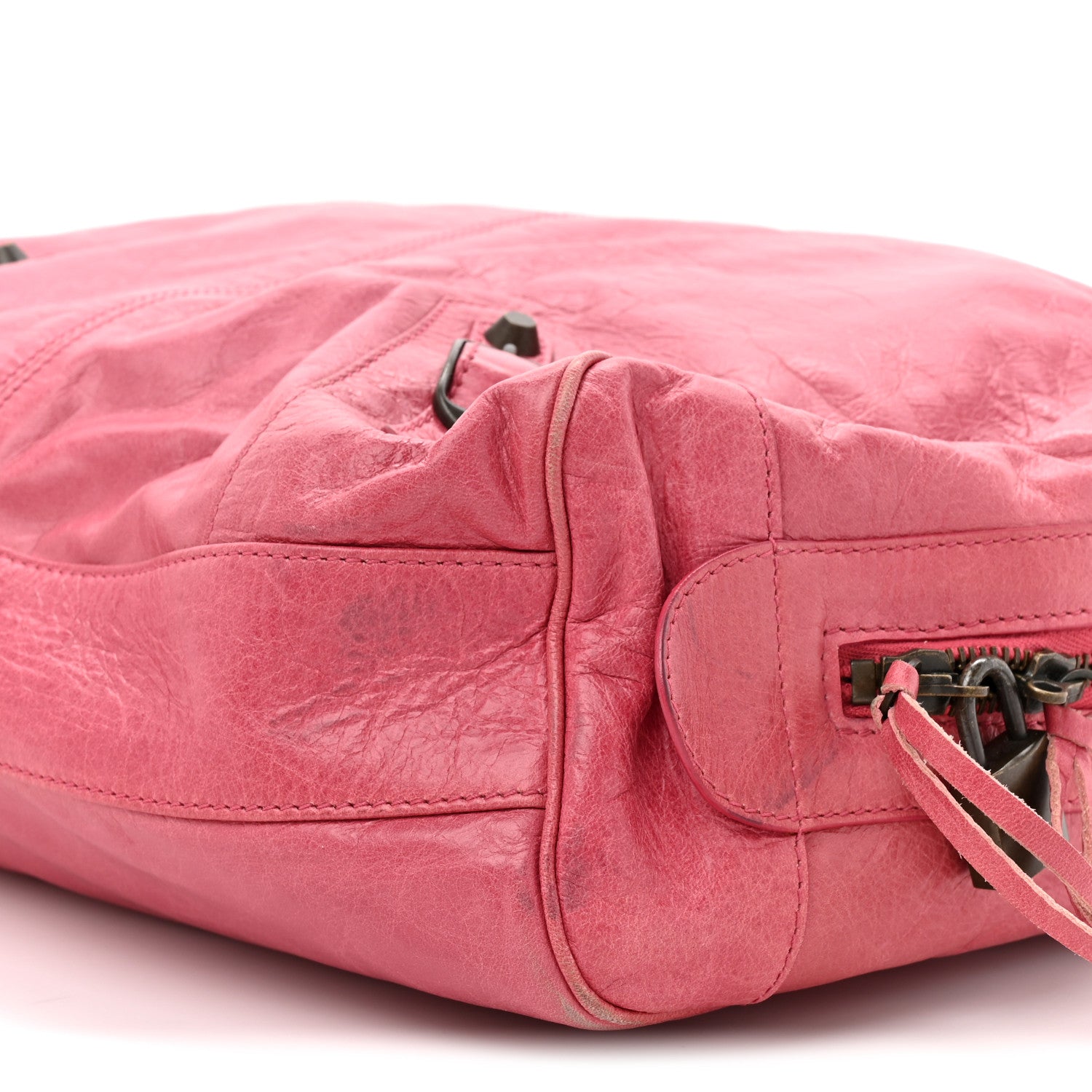 Balenciaga Agneau Classic Hardware Briefcase Tote Pivoine 9 of 17