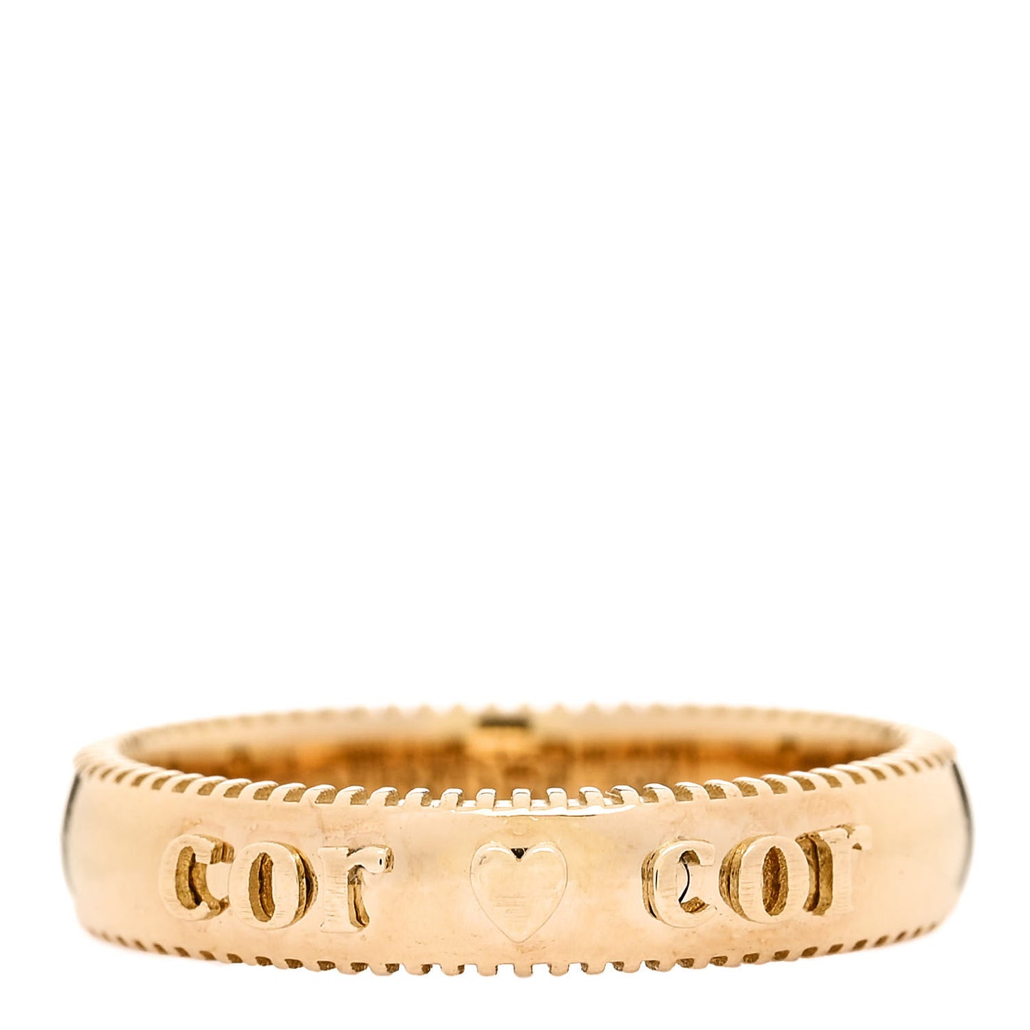 18K Yellow Gold Cor Ad Cor Edge Ring 53 6.5