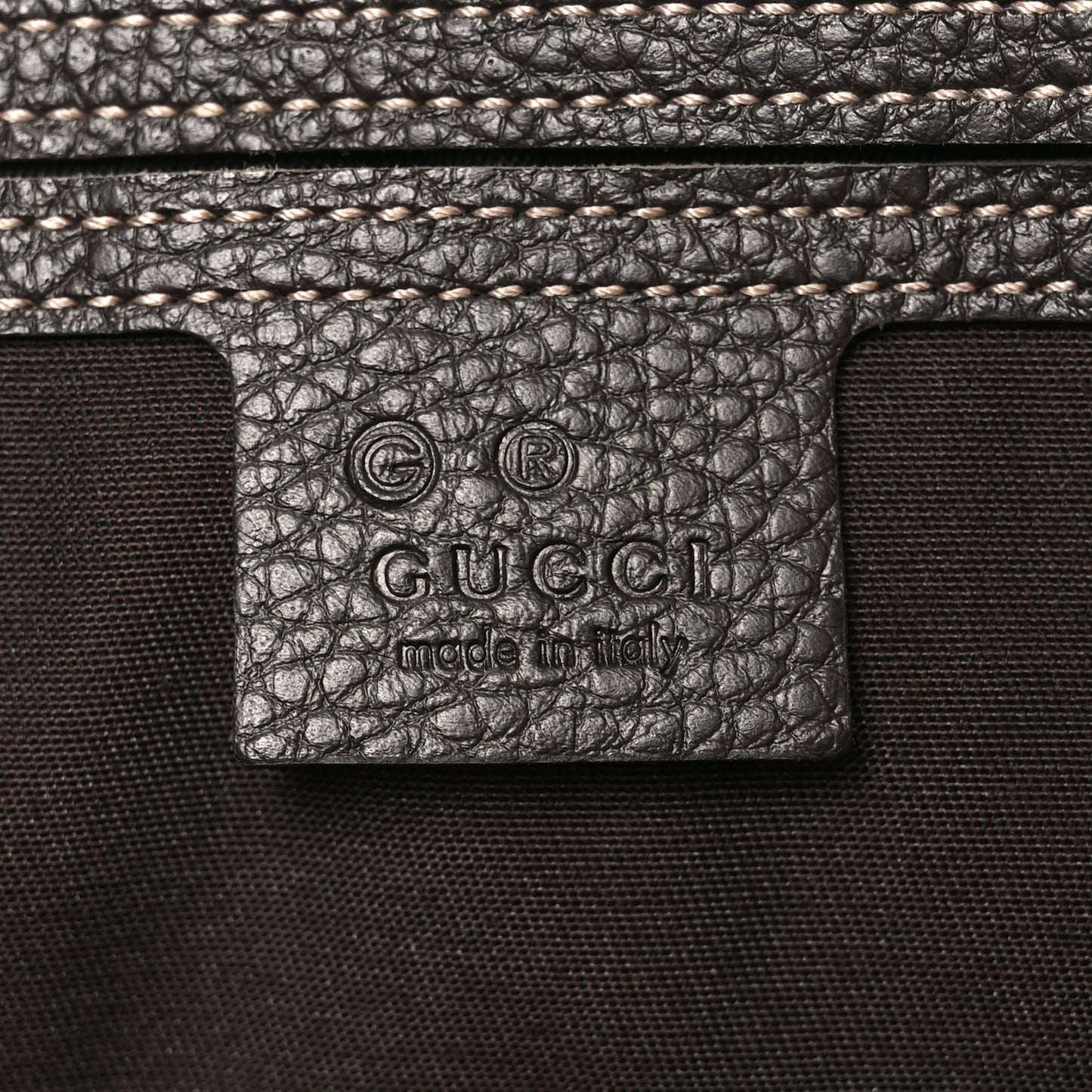 Crystal Monogram Medium Joy Boston Dark Brown