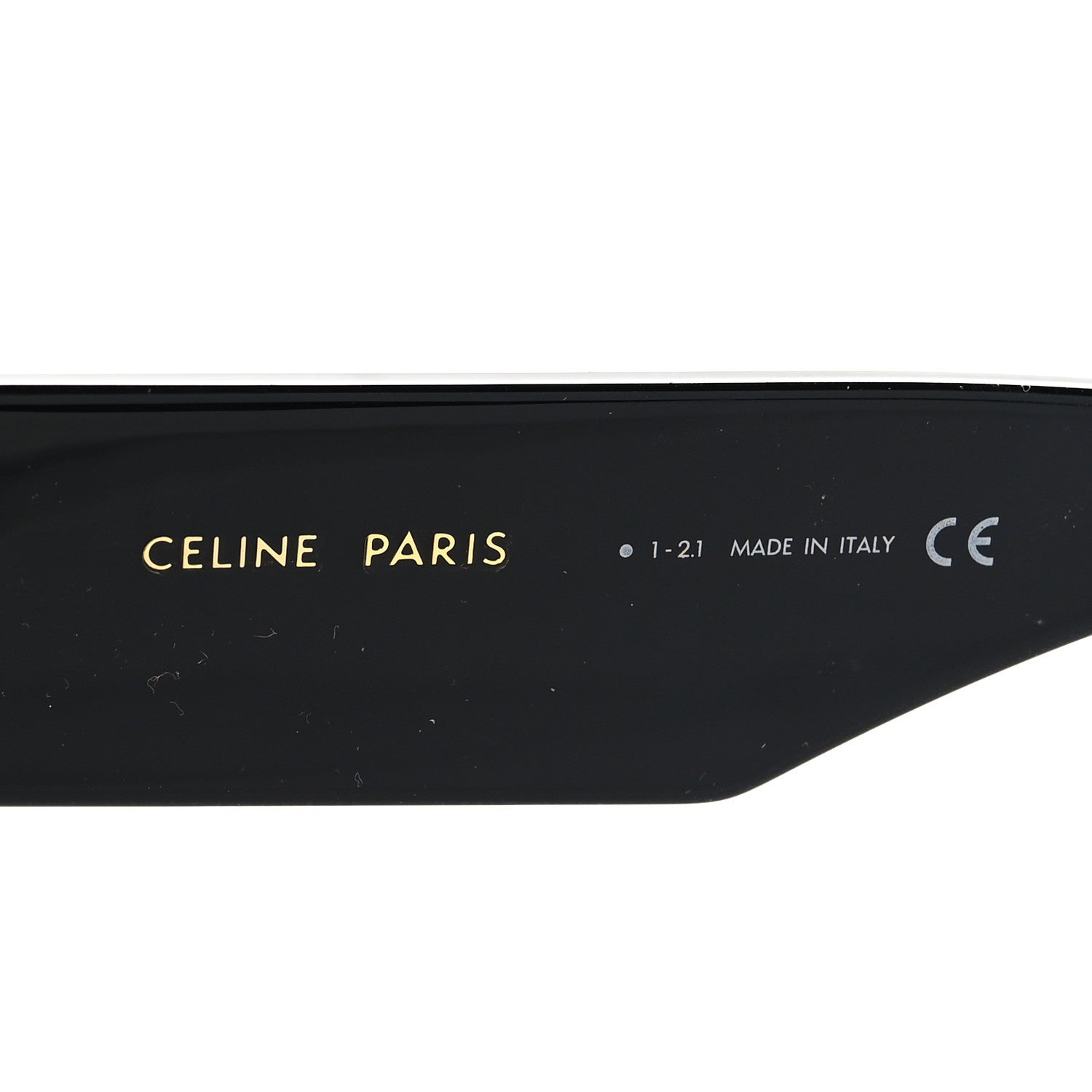 Celine Acetate Chunky Rectangle Sunglasses CL 40092I Black 5 of 7