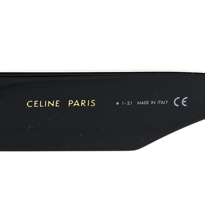 Celine Acetate Chunky Rectangle Sunglasses CL 40092I Black 5 of 7