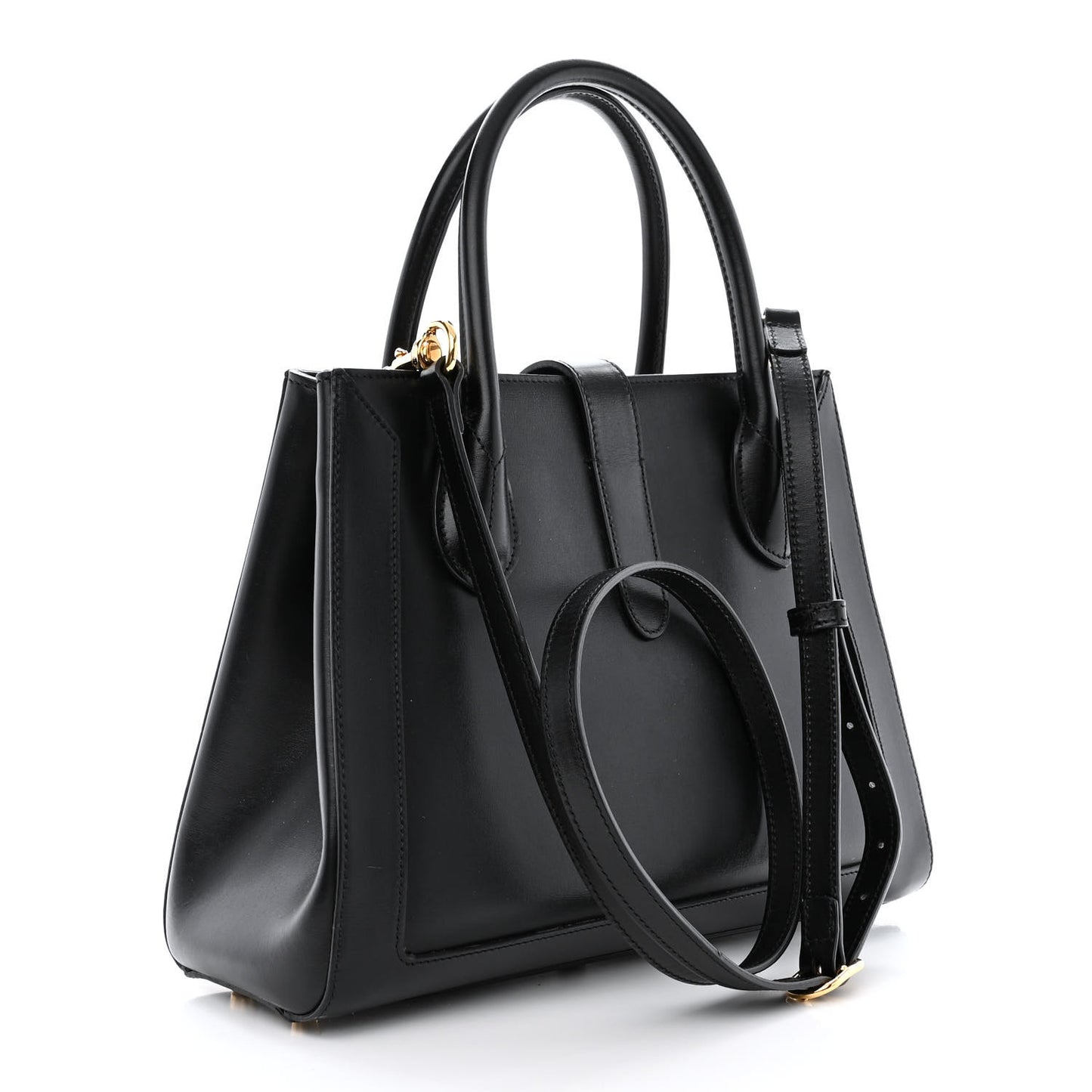 Boarded Plutone Calfskin Medium Jackie 1961 Tote Black