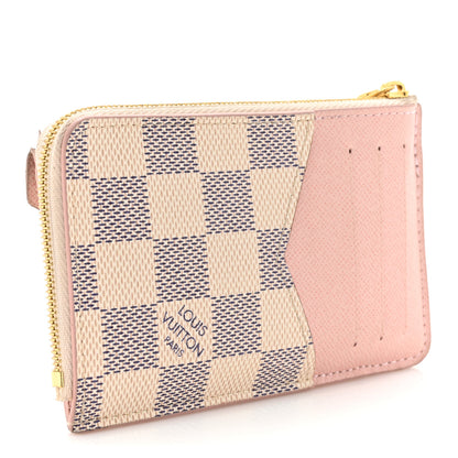 Louis Vuitton Damier Azur Recto Verso Card Holder Rose Ballerine 3 of 11