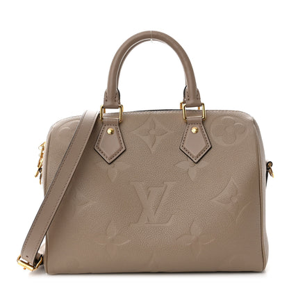 Louis Vuitton Empreinte Monogram Giant Speedy Bandouliere 25 Tourterelle 1 of 10