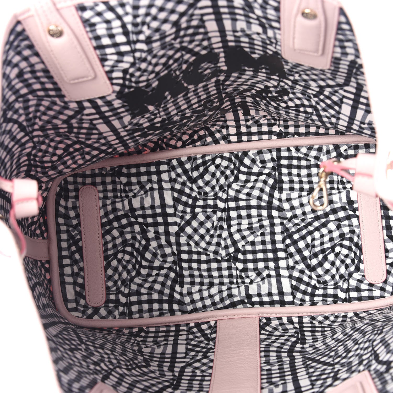 MCM Visetos Medium Liz Reversible Shopper Tote Soft Pink 4 of 10