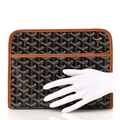 Goyard Goyardine Jouvence MM Toiletry Pouch Black Gold 2 of 8