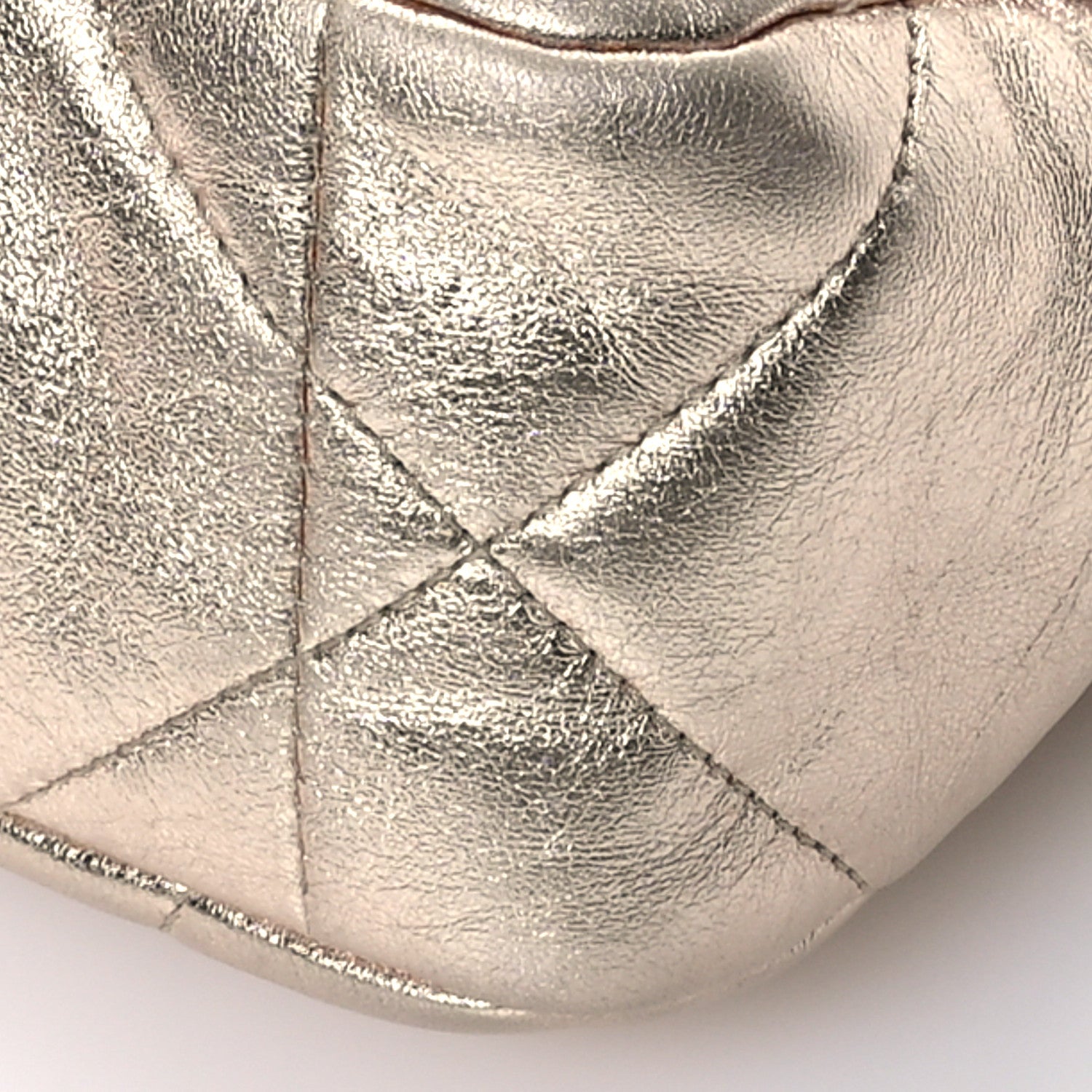 Chanel Metallic Lambskin Quilted Medium Chanel 19 Flap Gold 10 of 11
