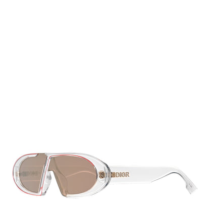 Christian Dior Acetate Oblique Oval Sunglasses Transparent 1 of 7