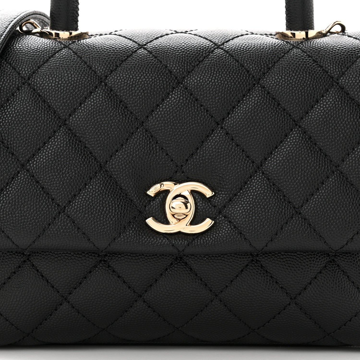 Chanel Caviar Quilted Mini Coco Handle Flap Black 8 of 10