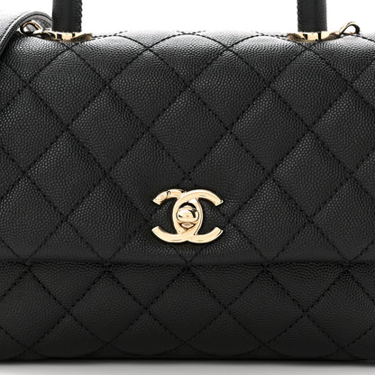 Chanel Caviar Quilted Mini Coco Handle Flap Black 8 of 10