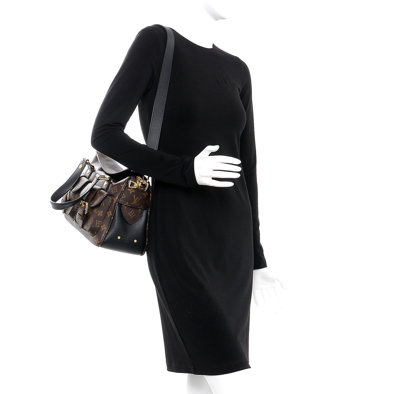 Louis Vuitton Monogram Manhattan NM Black 2 of 8
