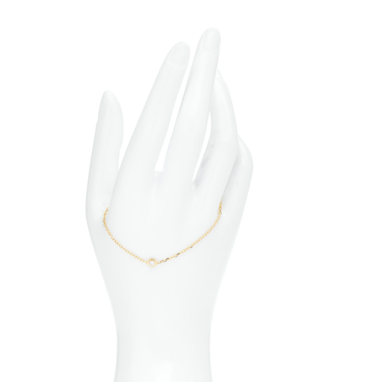 Cartier 18K Yellow Gold Diamond SM D'Amour Bracelet 2 of 5