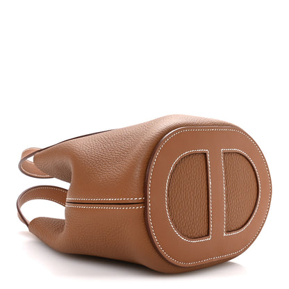 Hermes Taurillon Clemence Swift In-The-Loop 18 Bag Gold 4 of 11