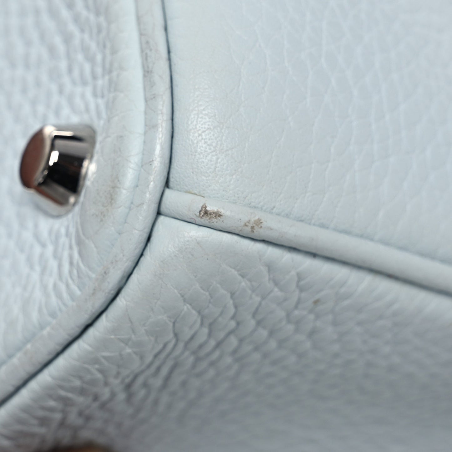 Bullcalf Medium Diorissimo Tote Sky Blue Pink