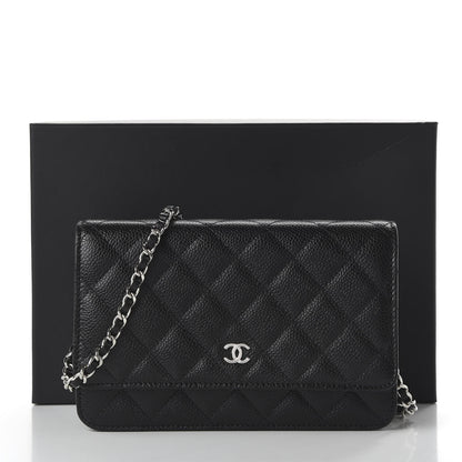 Chanel Caviar Quilted Wallet On Chain WOC Black 11 of 11