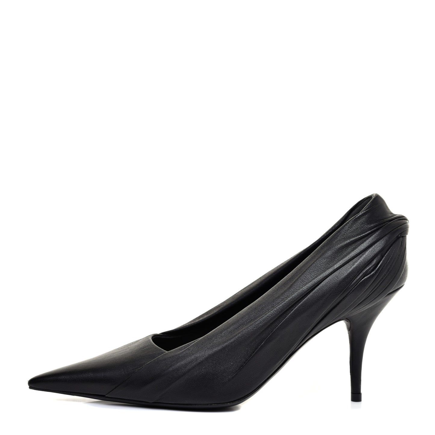 Lambskin Knife Pointed Pumps 36.5 Black