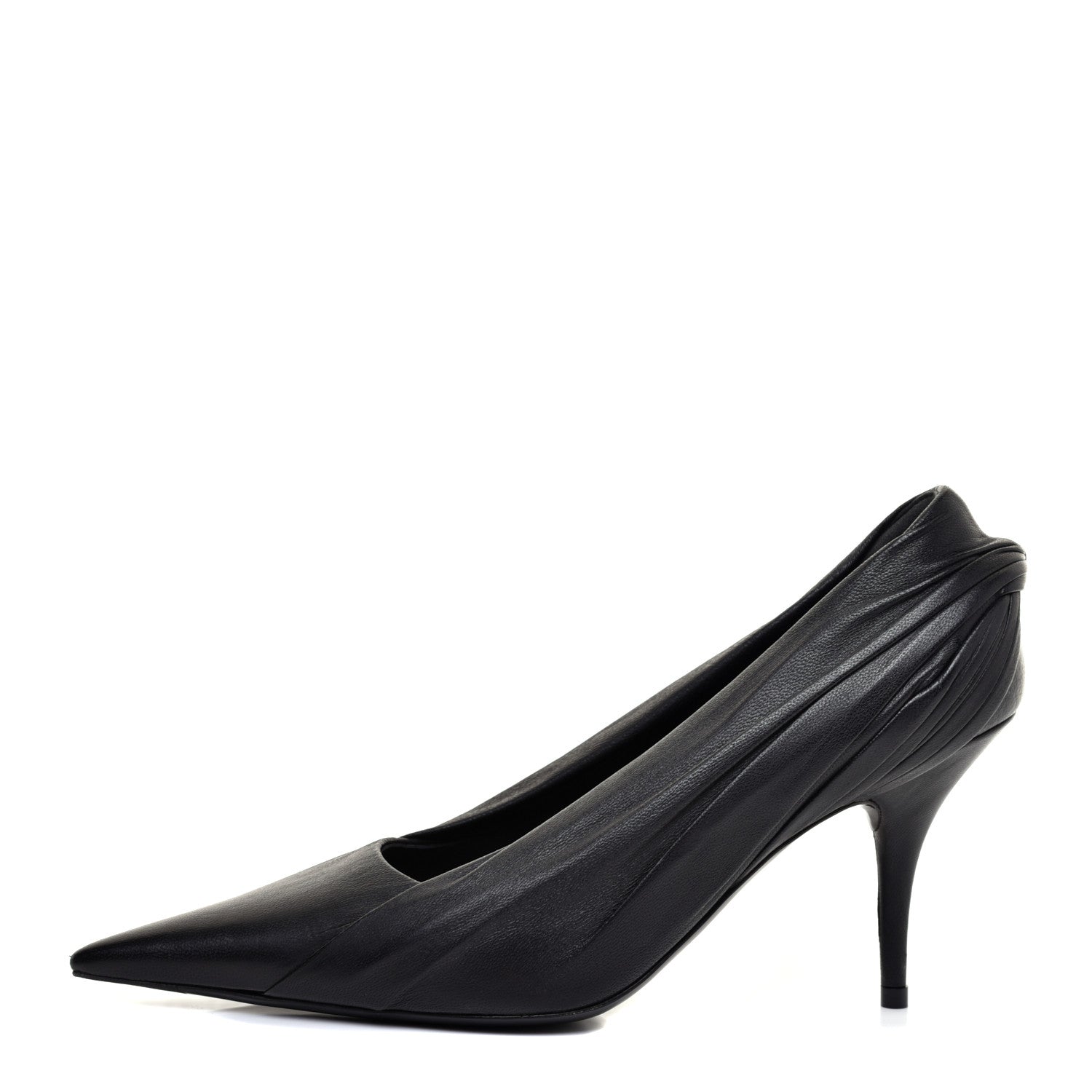 Balenciaga Lambskin Knife Pointed Pumps 36.5 Black 1 of 8