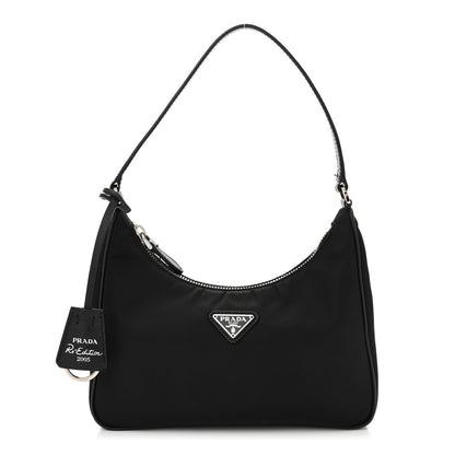 Prada Tessuto Nylon Saffiano Mini Re-Edition 2005 Bag Black 1 of 13