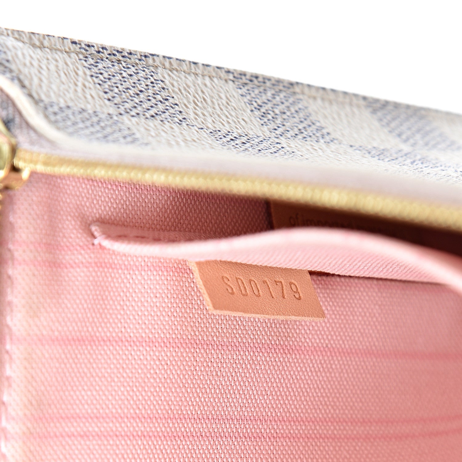 Louis Vuitton Damier Azur Neverfull MM GM Pochette Rose Ballerine 6 of 9