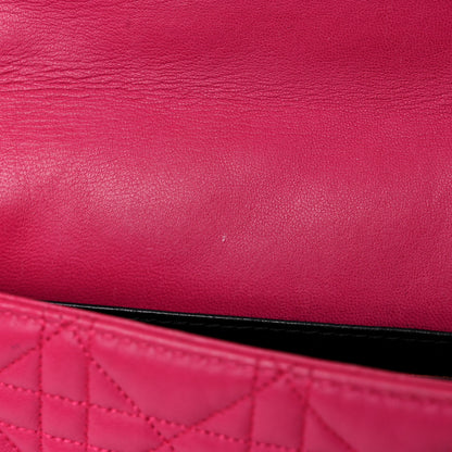 Christian Dior Lambskin Cannage Miss Dior Promenade Pouch Fuchsia 14 of 24