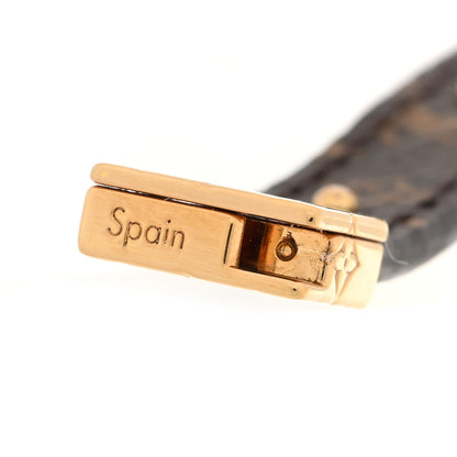 Louis Vuitton Monogram LV Circle Reversible Bracelet 17 Black 6 of 7