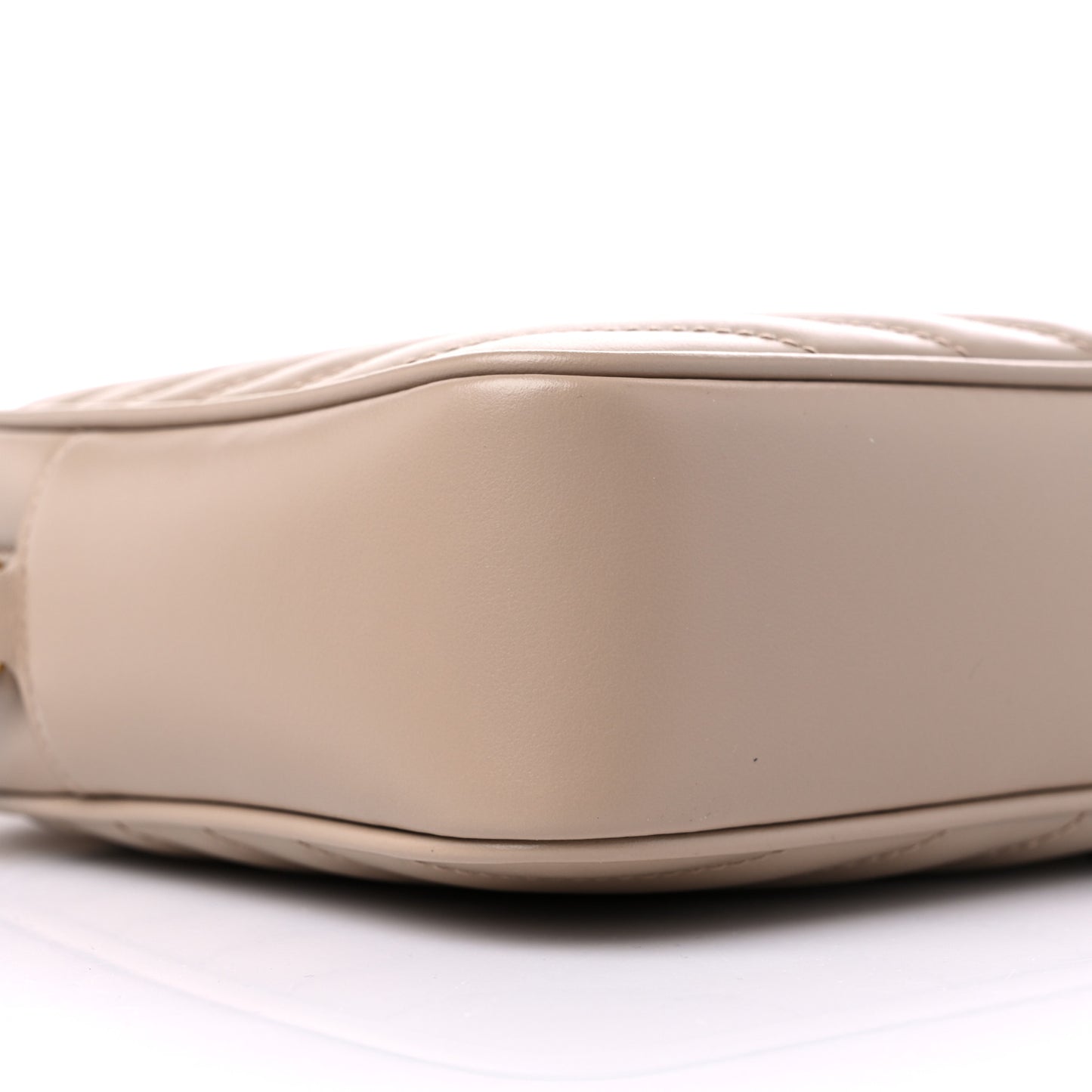 Calfskin Matelasse Monogram Lou Camera Bag Dark Beige
