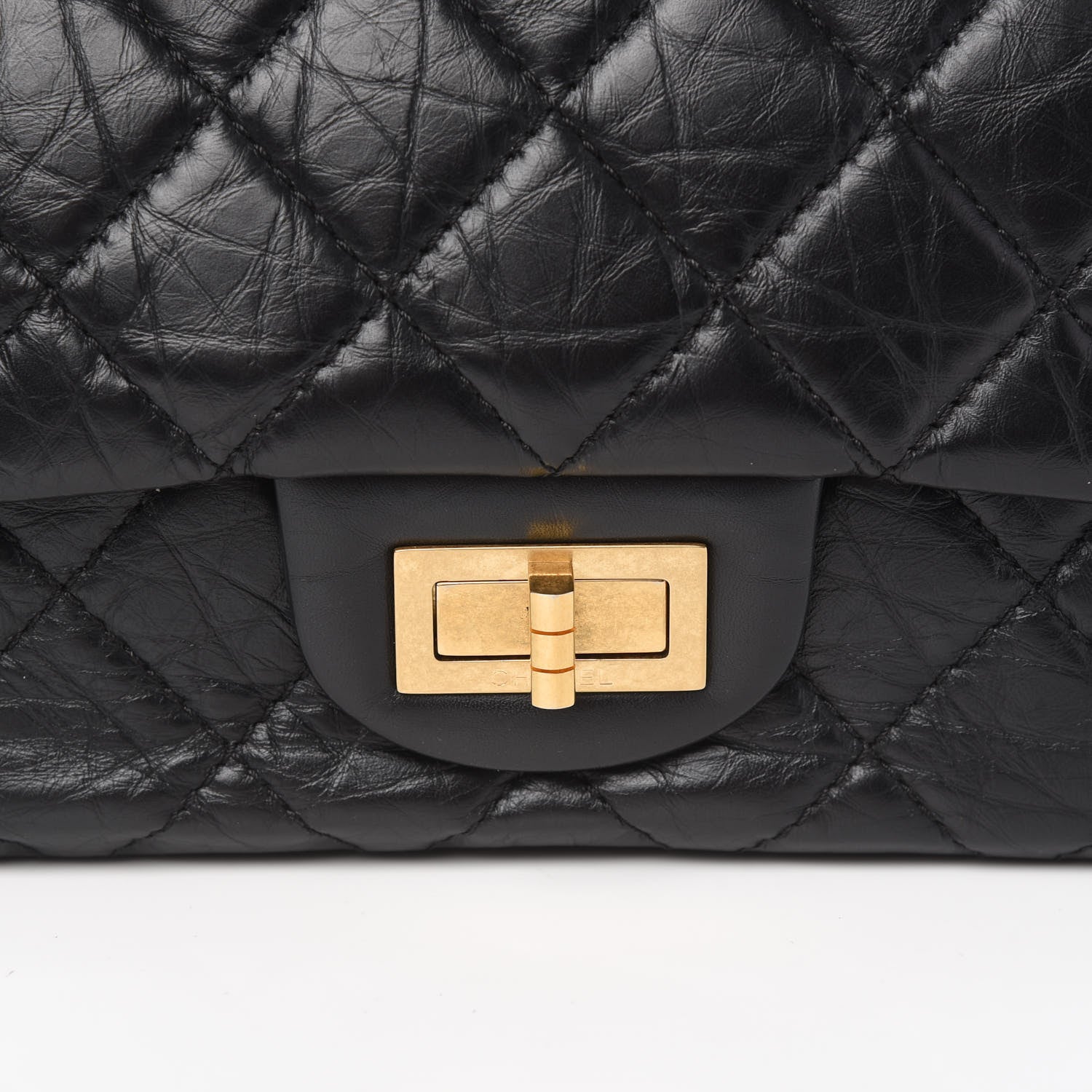 Chanel Aged Calfskin Quilted 2.55 Reissue 227 Flap Black 9 of 9