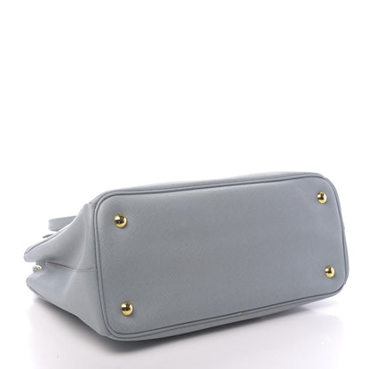 Prada Saffiano Lux Small Tote Lago 4 of 12