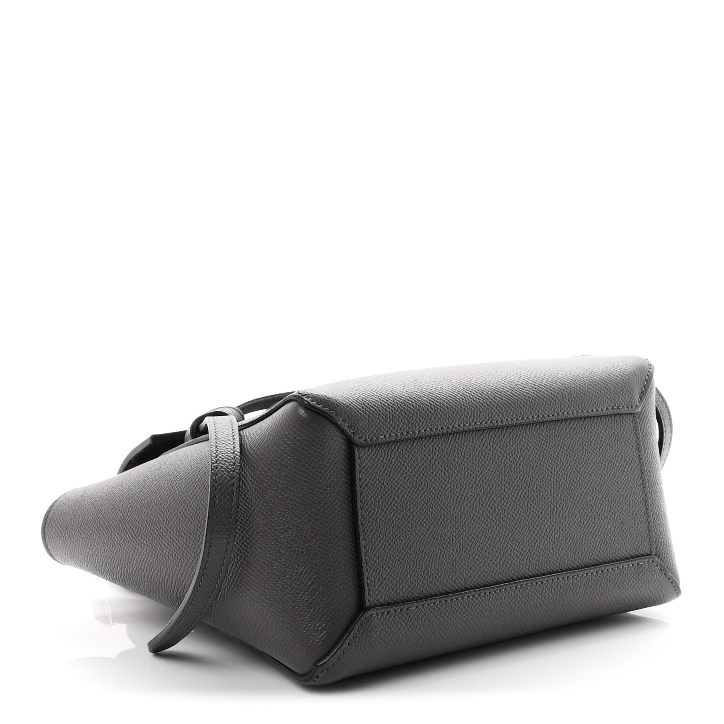 Grained Calfskin Nano Belt Bag Grey