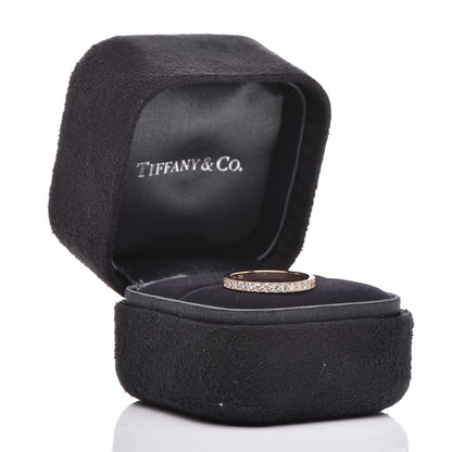 Tiffany 18K Rose Gold Diamond Novo Half Circle Band Ring 48 4.5 5 of 5