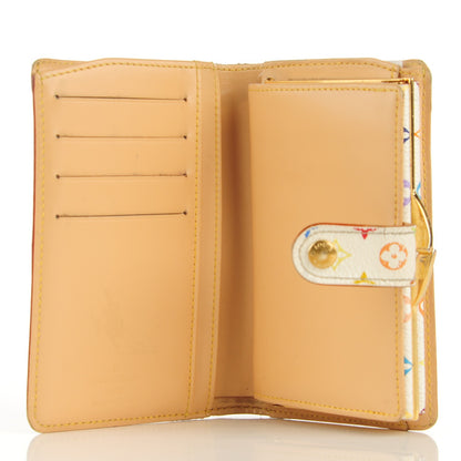 Louis Vuitton Monogram Multicolor French Purse Wallet White 10 of 14