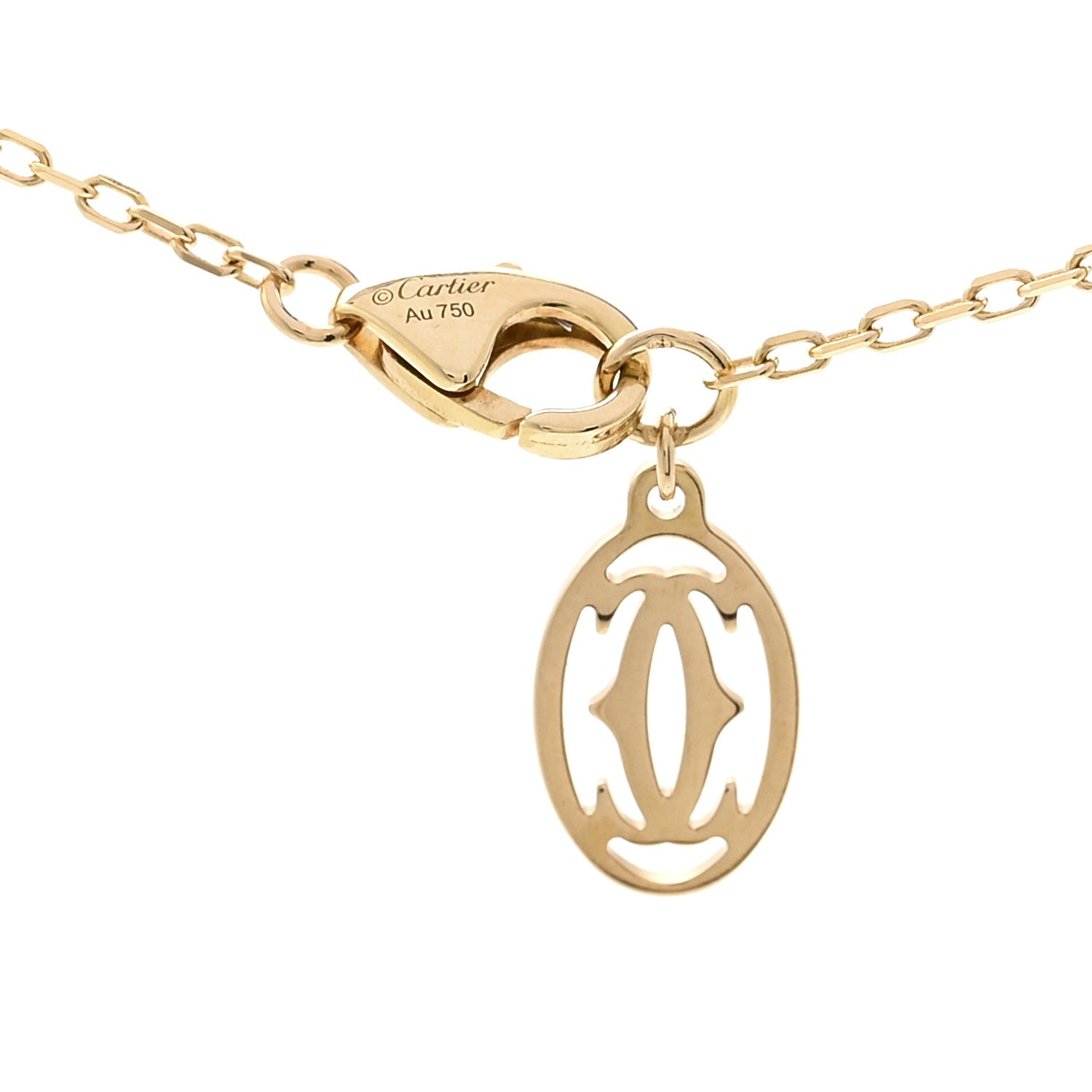 Cartier 18K Yellow Gold Diamond SM D'Amour Pendant Necklace 4 of 4