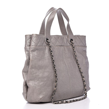 Chanel Calfskin Large Trianon Tote Grey 3 of 11