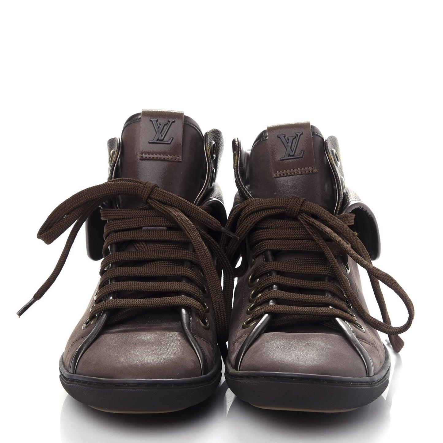 Calfskin Monogram Brea Sneaker 37 Brown