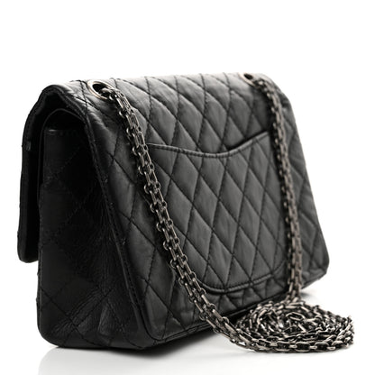 Chanel Aged Calfskin Lucky Charms 2.55 Reissue 225 Flap Black 3 of 13